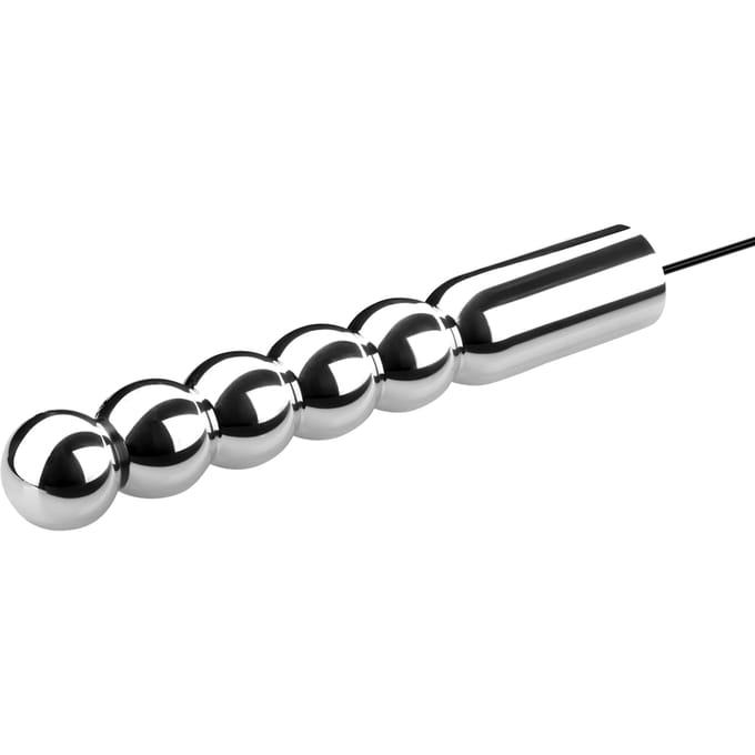 Rimba Electro Sex - Geribbelde Dildo - Bullet 160 mm bi-polair