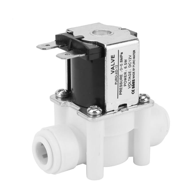 1 stuks DC 12V DC Plastic Elektrische Solenoïdeklep Snelkoppeling Normaal Gesloten