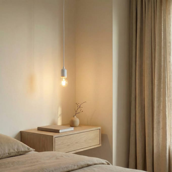 Lindby - hanglamp - 1licht - Aluminium, staal - H: 7 cm - E27 - wit