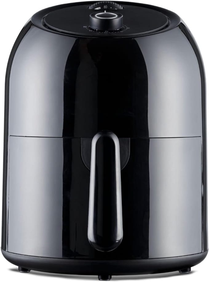 Florixa® Mini Airfryer - Airfryer - Heteluchtfriteuse - Compact - Zwart - 28cm x 29cm x 37cm