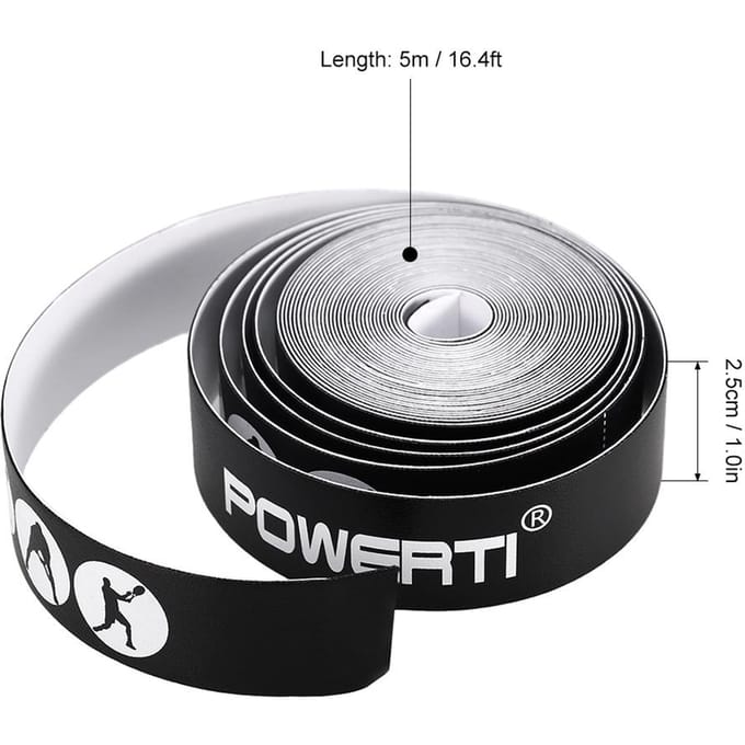Racket Guard Tape Tennisracket Hoofdbescherming Tape Sticker wit