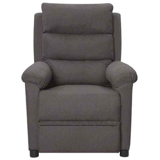 vidaXL - Fauteuil - elektrisch - verstelbaar - stof - donkergrijs