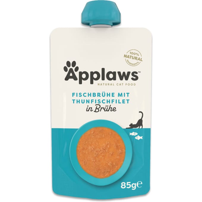 12x85g Applaws bone broth tonijn natvoer voor katten