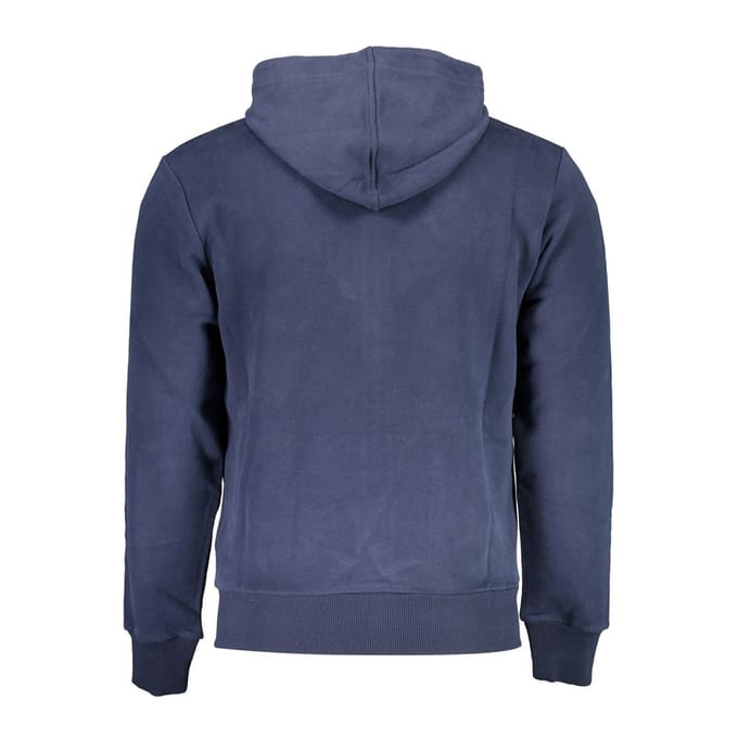 La Martina Blauwe Katoenen Mannen Hoodie
