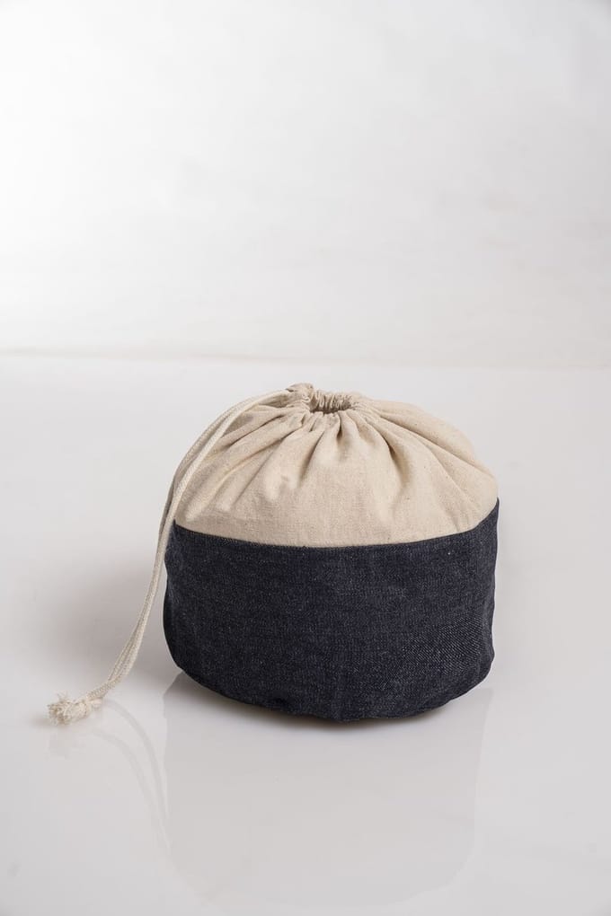 Bee's Wax - Vershoudzak ø 20 cm Jeans - Bijenwas - Blauw