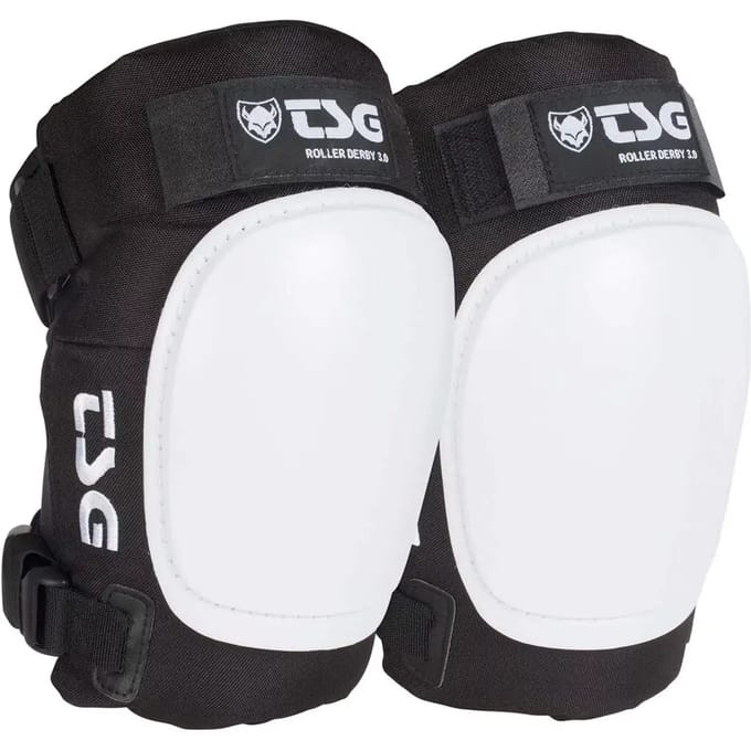 TSG TECHNICAL SAFETY GEAR Genouillères roller derby 3.0 noir S Blanc L