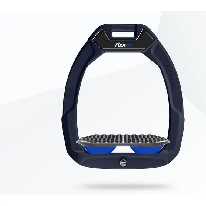 Veiligheidsstijgbeugels Paardrijden Endurance Marine/Grijs/Grijs/Blauw Flex-On Safe-On