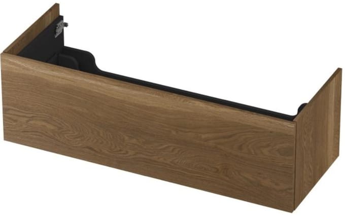 INK - Onderkast 1 Lade Push 2 Open Bestaande Uit - 1200x450x376 Mm - Massief Eiken Aqua