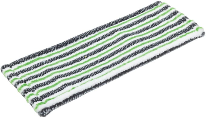 D&L Microvezel Vloermop Premium 3A - 40cm - Wit/Groen/Zwart Gestreept-Geborsteld