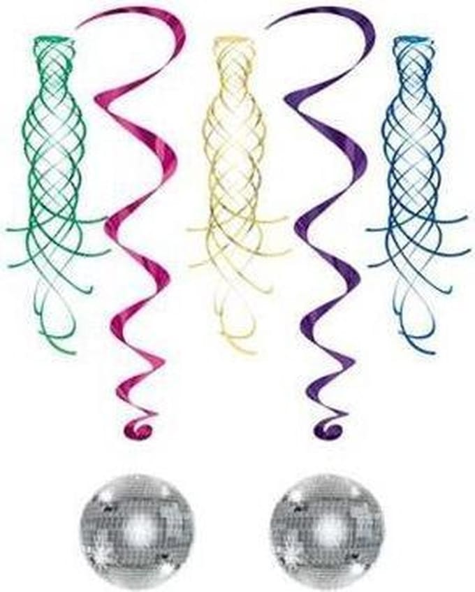 Spiralen met Discobal(2) metallic(3