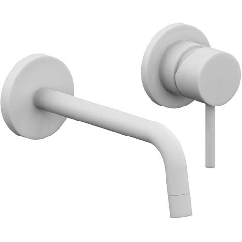 Kronenbach Lima 2.0 White wall-mounted basin mixer 17.5 cm incl. basic body 100.1814WMKBN