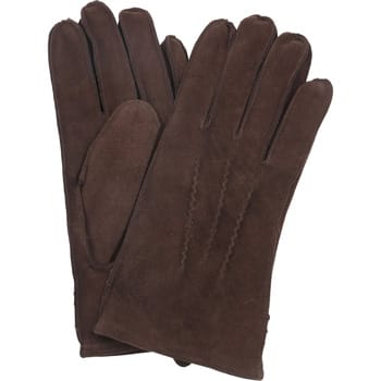 Suitable Suede Handschoen Donkerbruin - Maat XL - Heren