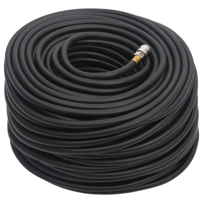 vidaXL - Luchtslang - hybride - 0,6'' - 100 - m - rubber - en - PVC - zwart