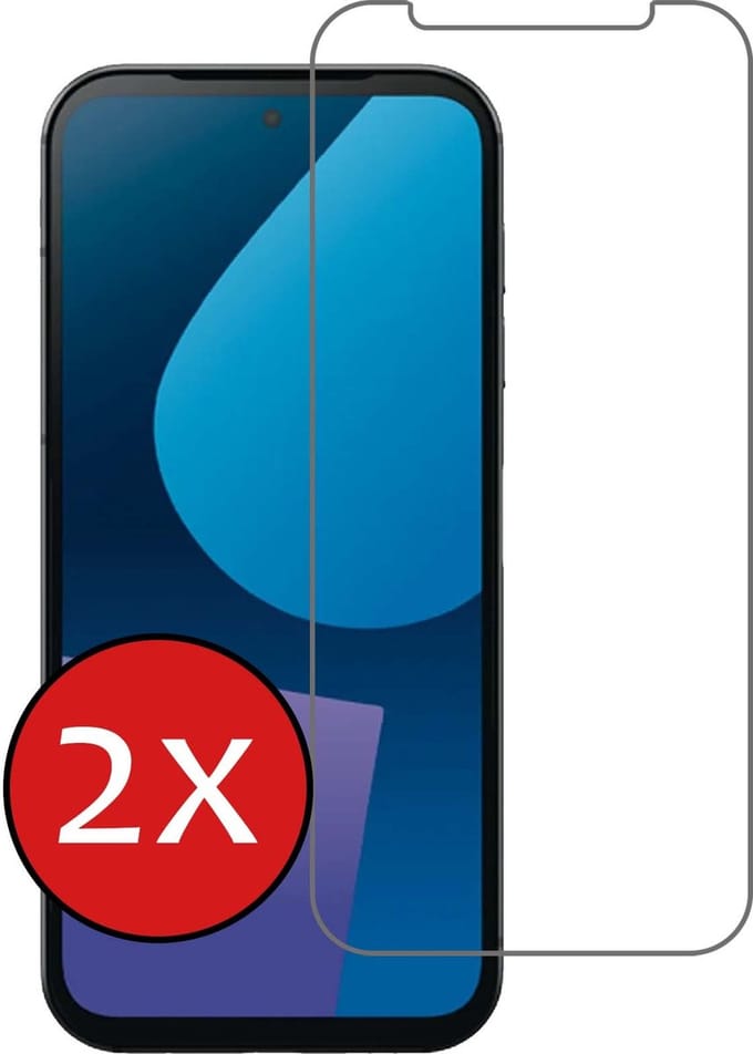 Screenprotector - 2 Stuks - Geschikt voor Fairphone 5 - Extra Sterk - Beschermglas - Gehard Glas - Tempered Glass - Screen Protector
