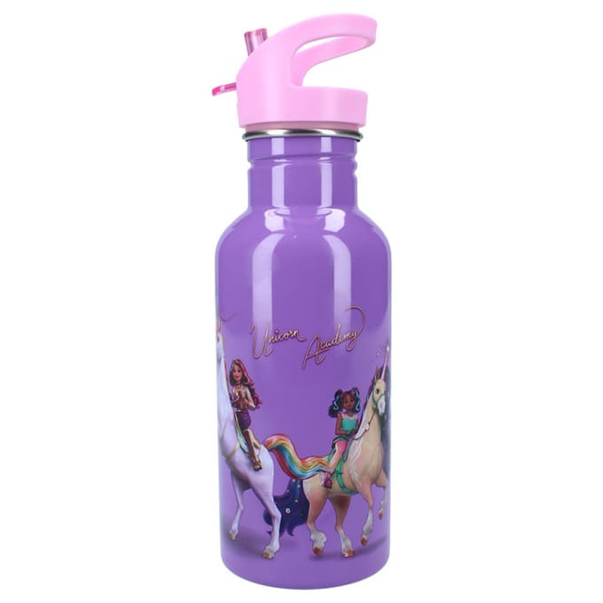 Vadobag Unicorn Academy Drinkfles en Schoolbeker - Paars - Stainless Steel - 500 ml