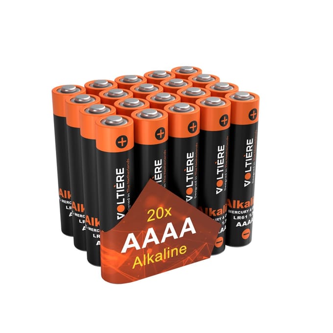 Voltière 20-Pack Alkaline AAAA Batterijen 1.5V - LR61 AAAA