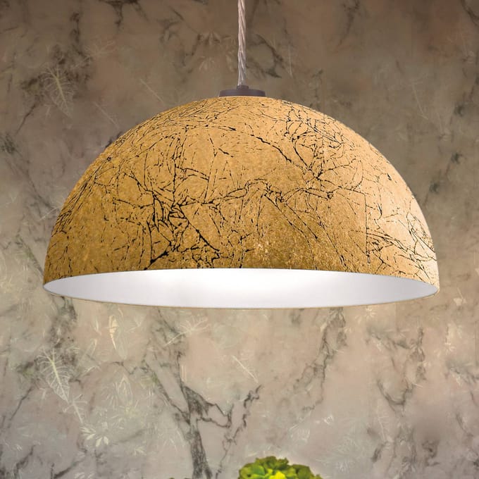 austrolux Hanglamp Cult Vintage, goud, Ø 40 cm