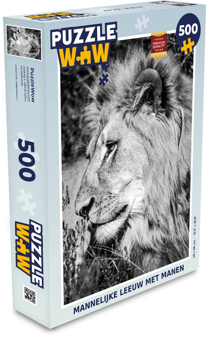 Puzzel Leeuw - Dieren - Wild - Legpuzzel - Puzzel 500 stukjes