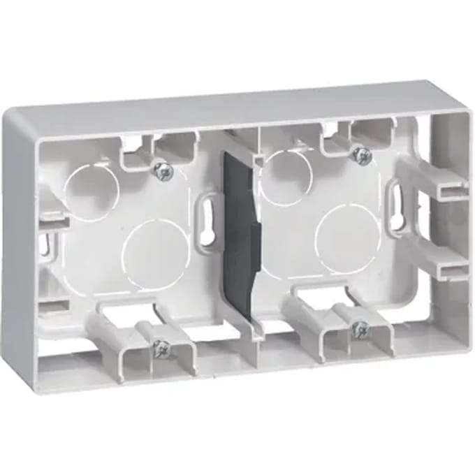 Legrand Opbouwkader 2 Modules Niloé Wit