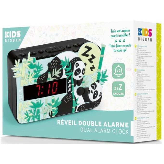 BigBen Interactive Wekker met 3D Panda cover en geluidseffecten Horloges en klokken