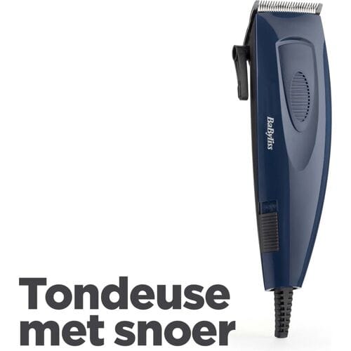 BaByliss Mains E695E Tondeuse - Tondeuse met Snoer - Extra Brede Messen - 8 opzetkammen