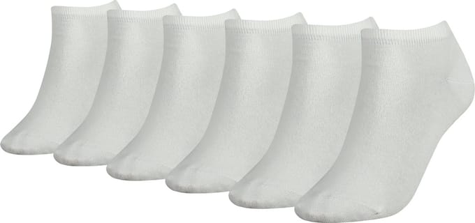 Tommy Hilfiger Dames Sneakersokken 6-pack Wit