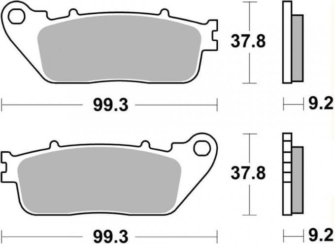 ap racing remblok voor honda 1000 cb ra abs motorfiets 2009-2016 ar nieuw