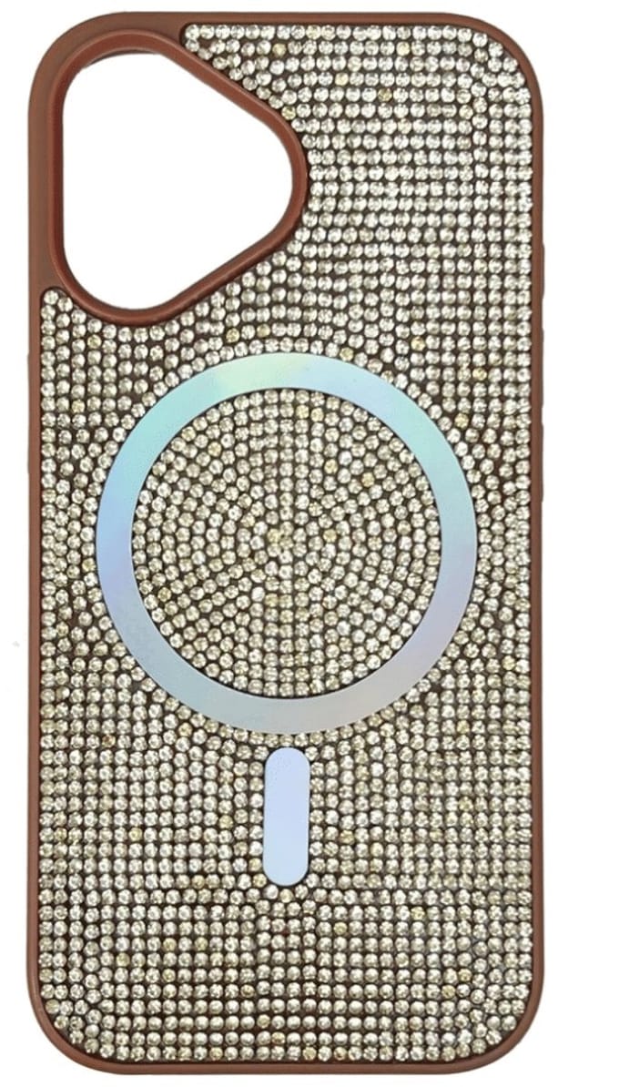 Cityhoesje - Backcover - iPhone 17 - Glitter - Magsafe - Goud