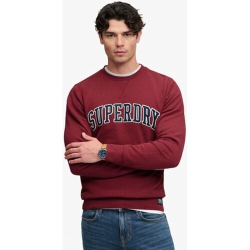 Superdry Athletic Applique Sweater Relaxed Pasvorm Red Grootte: M