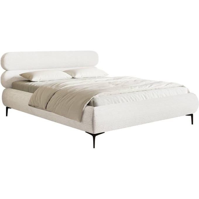 Bedframe Comella 140 x 200 cm ribstof | NADUVI Collection