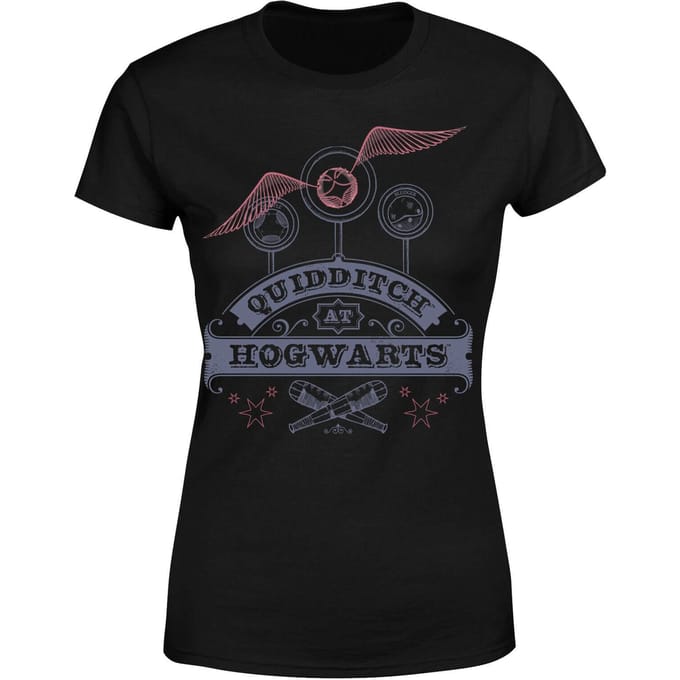 Harry Potter Quidditch At Hogwarts Women's T-Shirt - Black - M