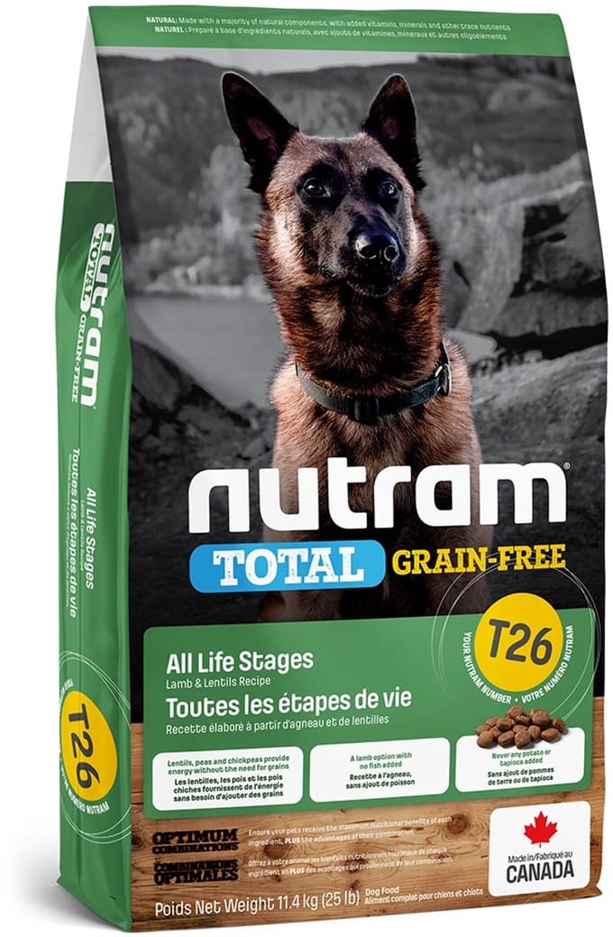Nutram Grain Free Lamb & Lentils Dog T26 2kg