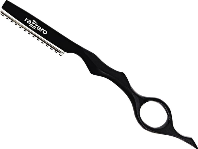 Razzaro Styling Razor - Feather - Zwart - Kappers mes - Haar snijden - Uitdun mes