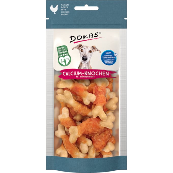 75g Dokas calcium botten met kipfilet hondensnacks