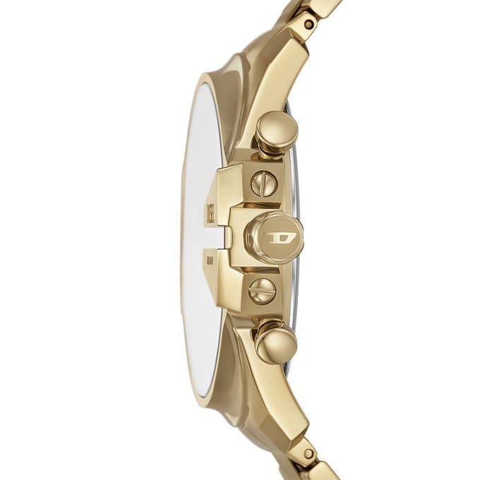 Diesel MEGA CHIEF SLIM Heren Horloge 48 mm - Goudkleurig