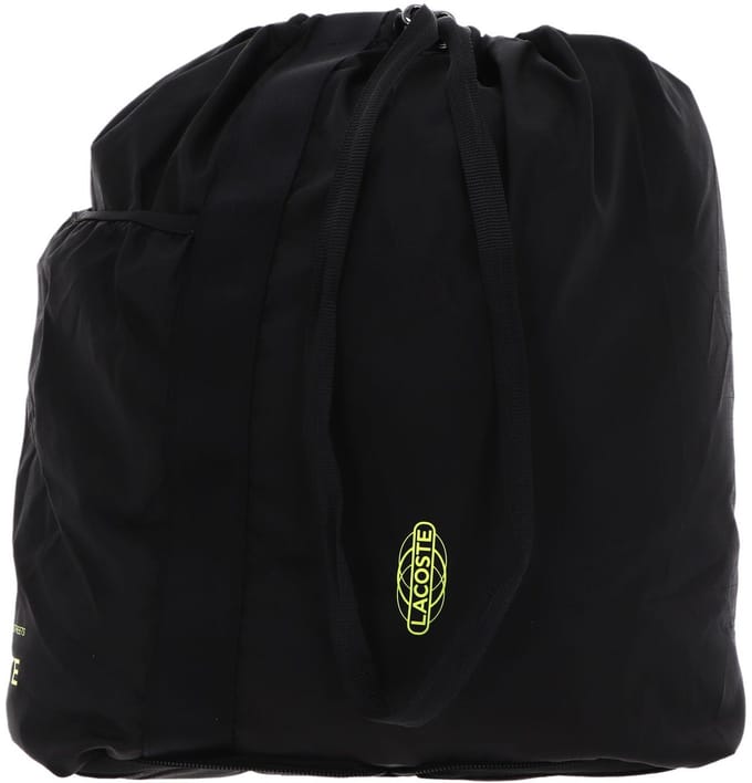 LACOSTE Schoudertas Lacoste Freedom Foldable Backpack Noir Lime Zwart