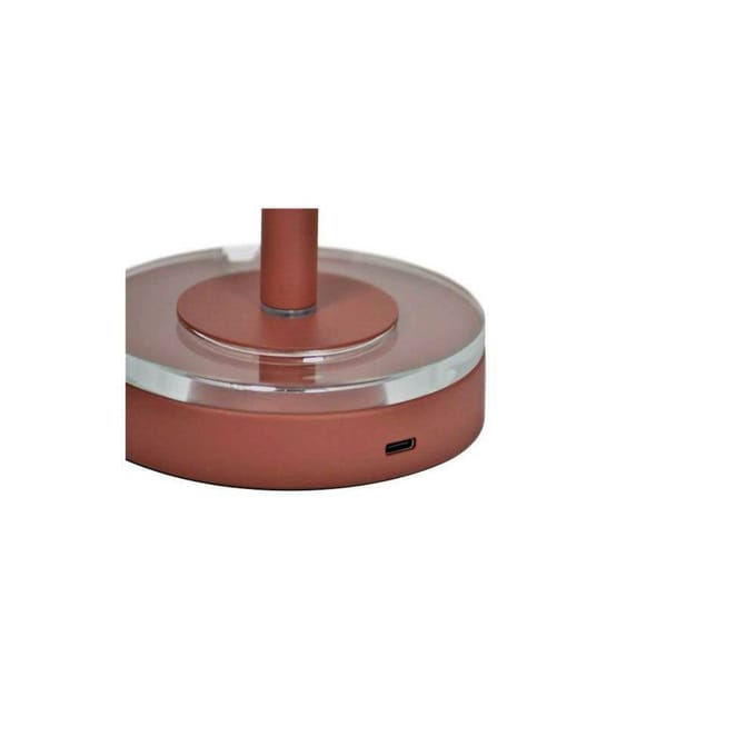 AYTM Acculamp Luceo, bruin, metaal, 24 cm, dimbaar, IP44