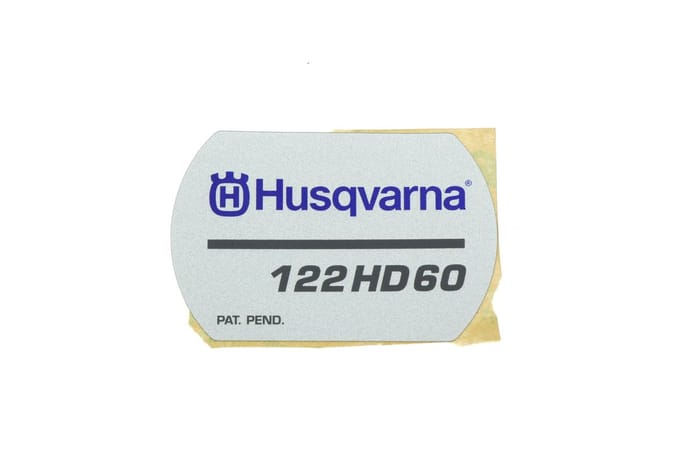 Husqvarna 122hd60 starterkap sticker