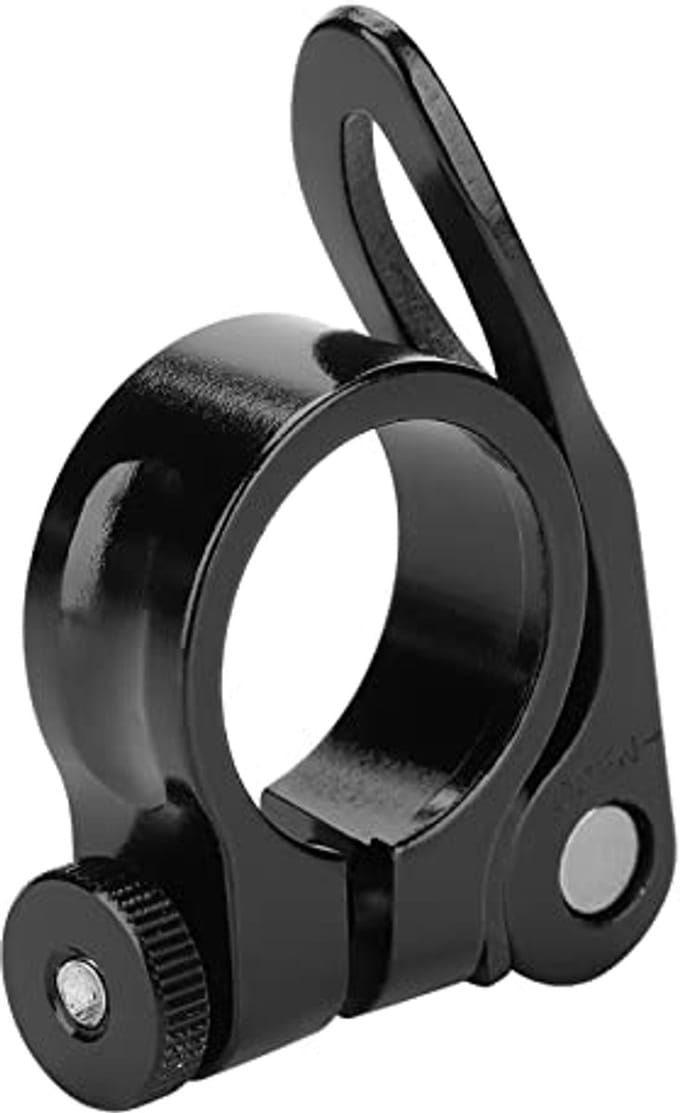 Bicycle Seatpost Clamp - Quick Release Aluminum Clamp for Road and Mountain Bikes