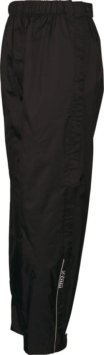 Pro-X Elements - Regenbroek met doorlopende ritssluiting voor kinderen - Säntis - Zwart - maat 140cm