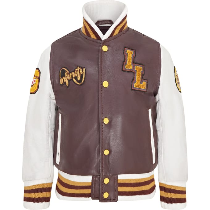 Letterman leren Varsity College bomberjack voor kinderen