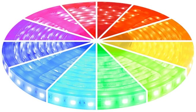 LED strip 5m 24V RGB IP68 300 SMD 5050 LEDS