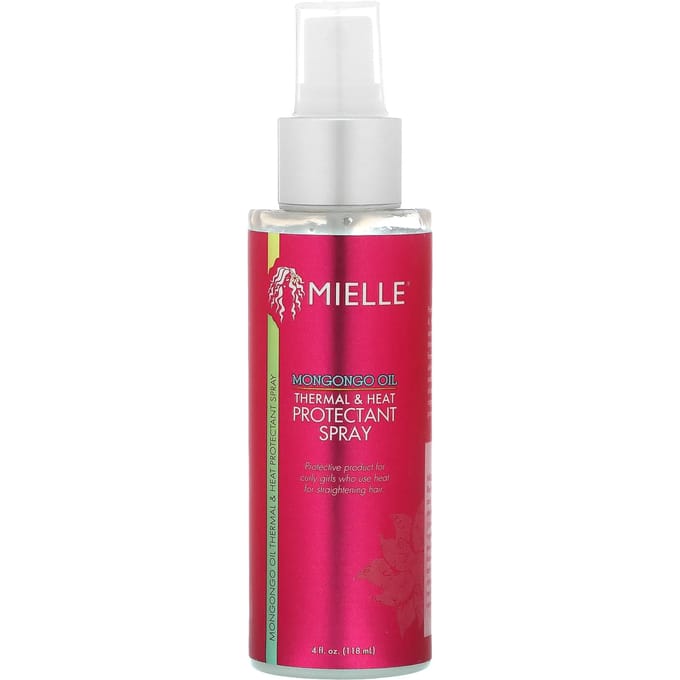 Mielle, Spray protecteur contre la chaleur et la chaleur, huile de Mongongo, 4 fl oz (118ml) white