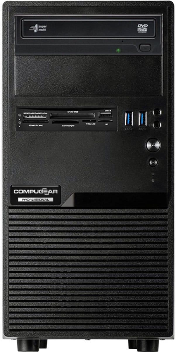 Core i9 12900 - 32GB RAM - 2TB M.2 SSD - WiFi - Bluetooth - CD/DVD-drive - Cardreader - Windows 11 Pro (COMPUGEAR P-375262)