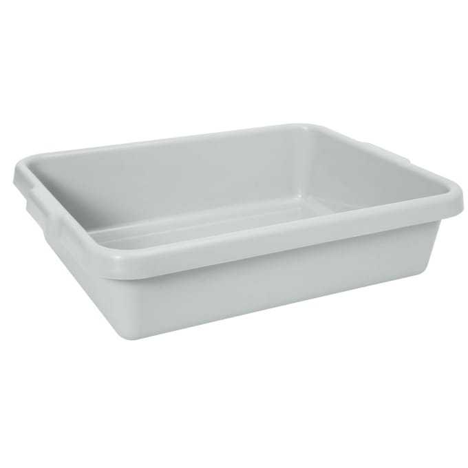 HENDI Afruimbak – met handgrepen – polypropyleen – 555x410x130 mm – grijs