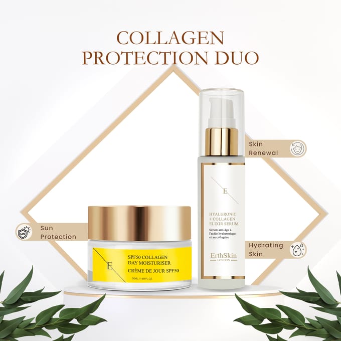 ErthSkin London SPF COLLAGEEN DAGCRÈME +Hyaluronzuur & Collageen Serum - 1
