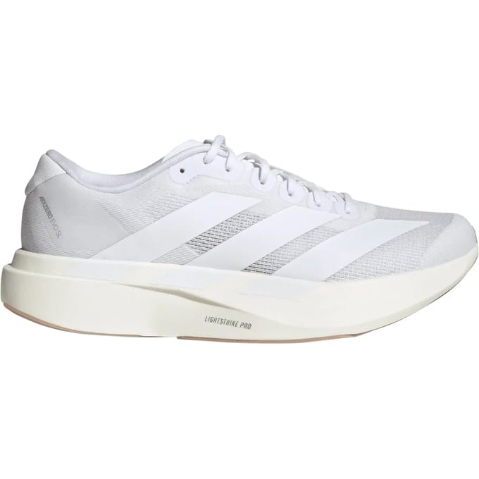Adidas Adizero EVO SL Sneakers Heren - Wit - Maat 44 2/3 - Mesh/Synthetisch