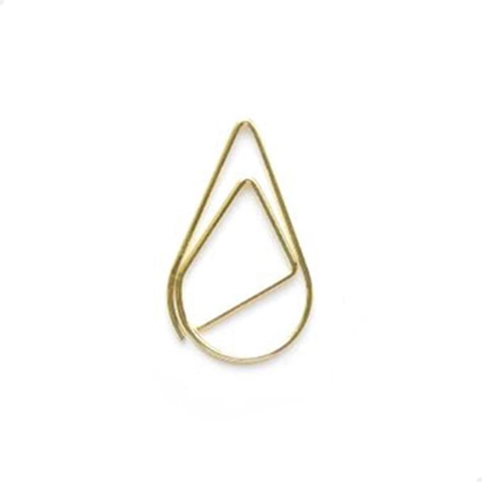 Paperclips druppel | Goud 25 mm | 100 stuks