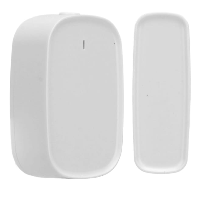 Deur Raam Sensor Detector Draadloos Open Contact Sensor WiFi APP Timer Magneet Achterkant Zelfklevend white