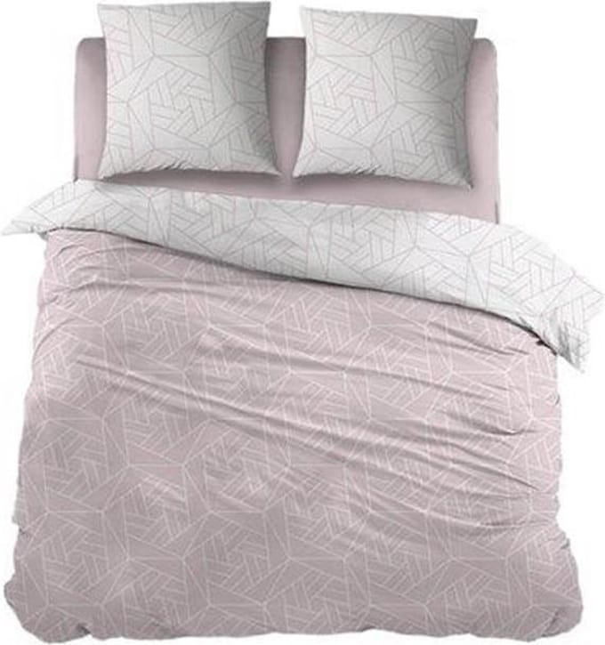 Snoozing Laslo - Flanel - Dekbedovertrek - Eenpersoons - 140x200/220 cm + 1 kussensloop 60x70 cm - Pink